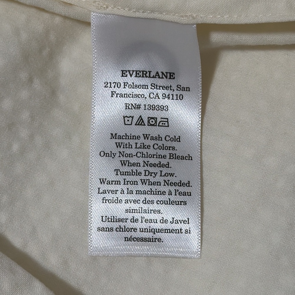 Everlane mini wrap dress organic cotton with stretch - Picture 5 of 9